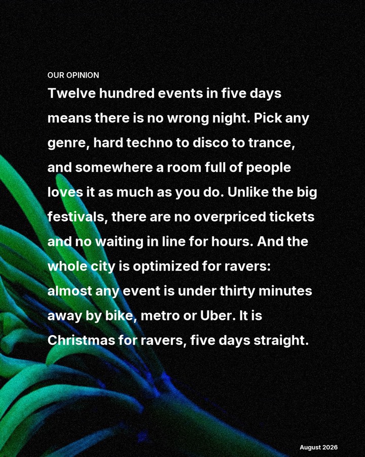ADE beats every festival on earth, slide 2