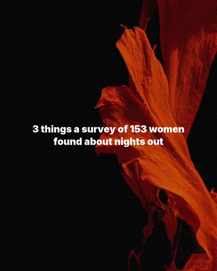 3 things a survey of 153 women found about nights out, slide 1