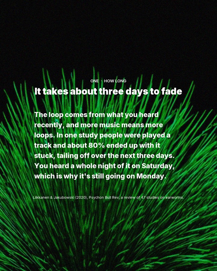 3 weird facts about tracks that get stuck in your head, slide 2