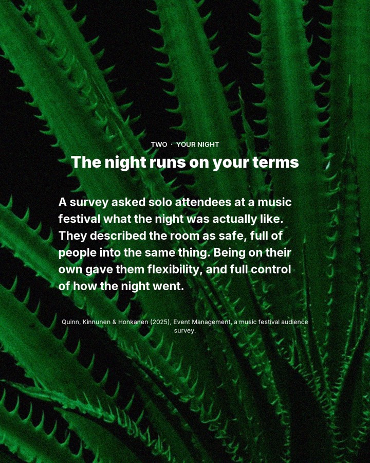 3 reasons everyone should rave alone once, slide 3