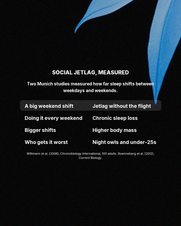 Your Monday blues are actually jetlag, slide 3