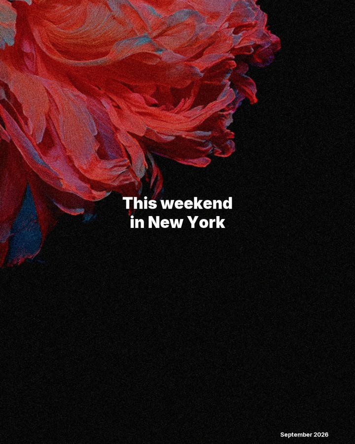 This weekend in New York: September 11, 2026, slide 1