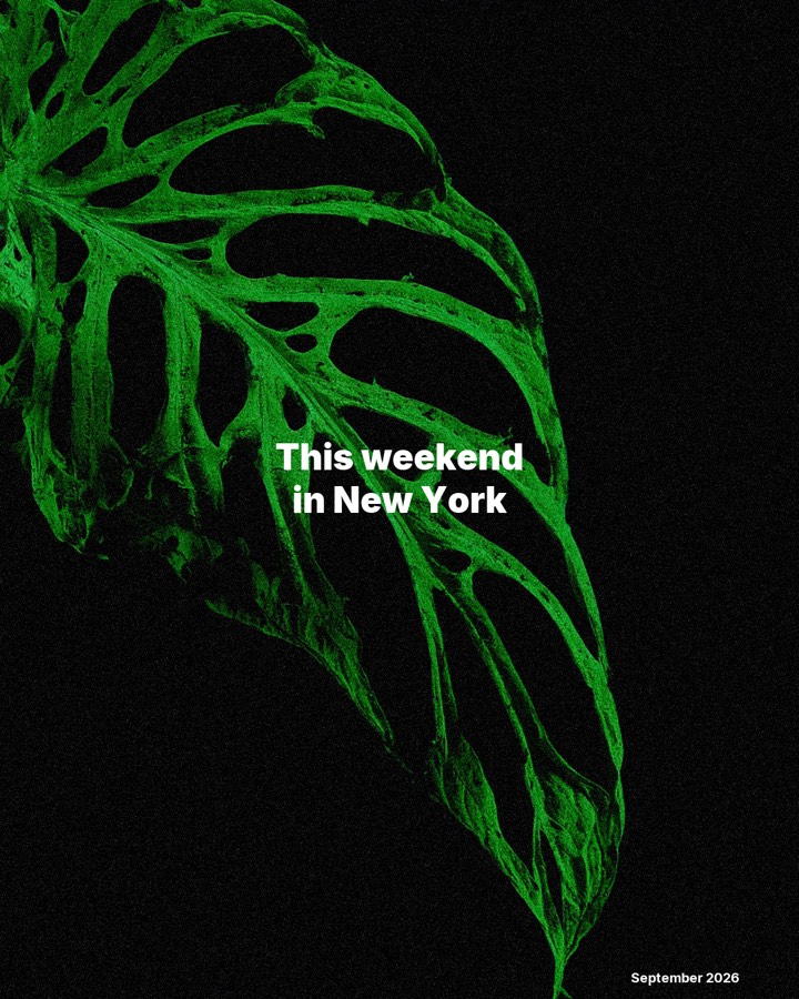 This weekend in New York: September 4, 2026, slide 1