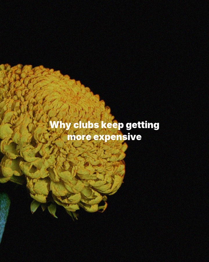 Why clubs keep getting more expensive, slide 1